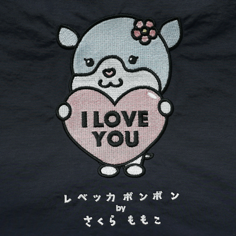 刺繍トートバッグ さくらももこ コラボ レベッカボンボン ちびまるこちゃん わんちゃん 犬 フレンチブルドッグトートバッグ エコバッグ 超軽量  軽い 撥水 たためる マザーズバッグ