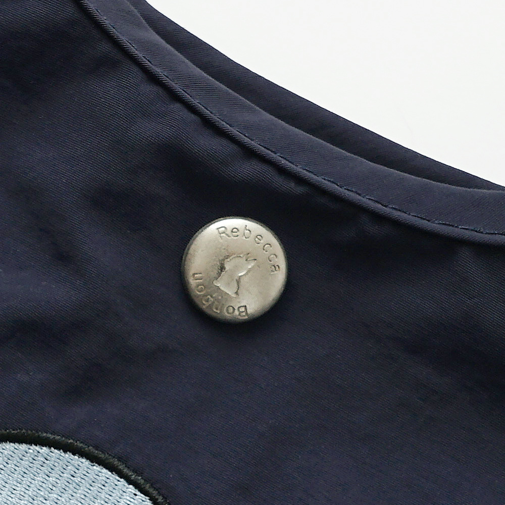 ショルダーバッグ ミニトート 2wayバッグ 刺繍 さくらももこ コラボ レベッカボンボン ちびまるこちゃん わんちゃん 犬 フレンチブルドッグ 超軽量  軽い 撥水