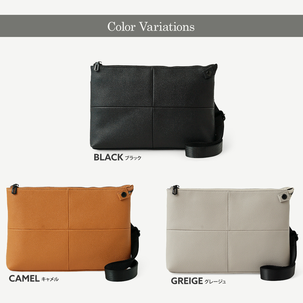 ショルダーバッグ 防水レザー メンズ 牛革 サコッシュ ポシェット スリム ミニ 小さい 小さ目 ファート FAHRT