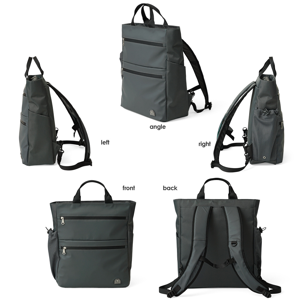 リュックサック メンズ レディース スクエア型 バックパック デイパック ミリタリー調 ワントーン シンプル ワントーン おしゃれ 防水 撥水 加工