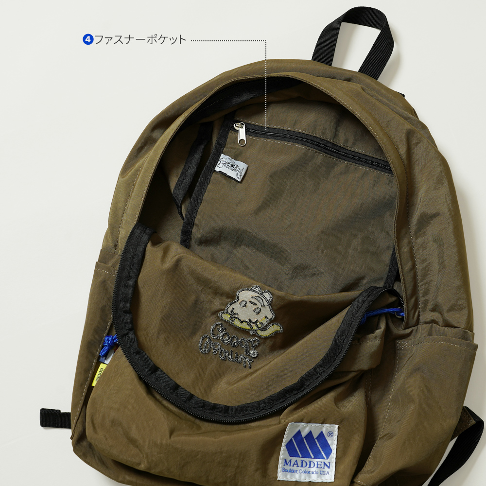 リュックサック オサムグッズ バックパック デイパック レトロ ニューレトロ クラシック ビンテージ オーソドックス 刺繍 ジル jill osamu goods madden メデン