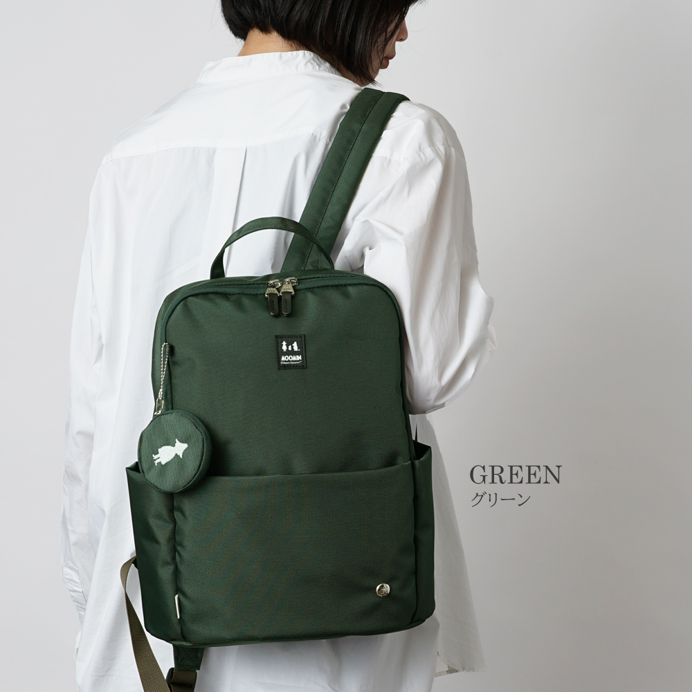 リュックサック ムーミン リトルミイ スナフキン ニョロニョロ シンプル ディバイスポケット 背面ポケット おしゃれ ムーミン デイパック バックパック