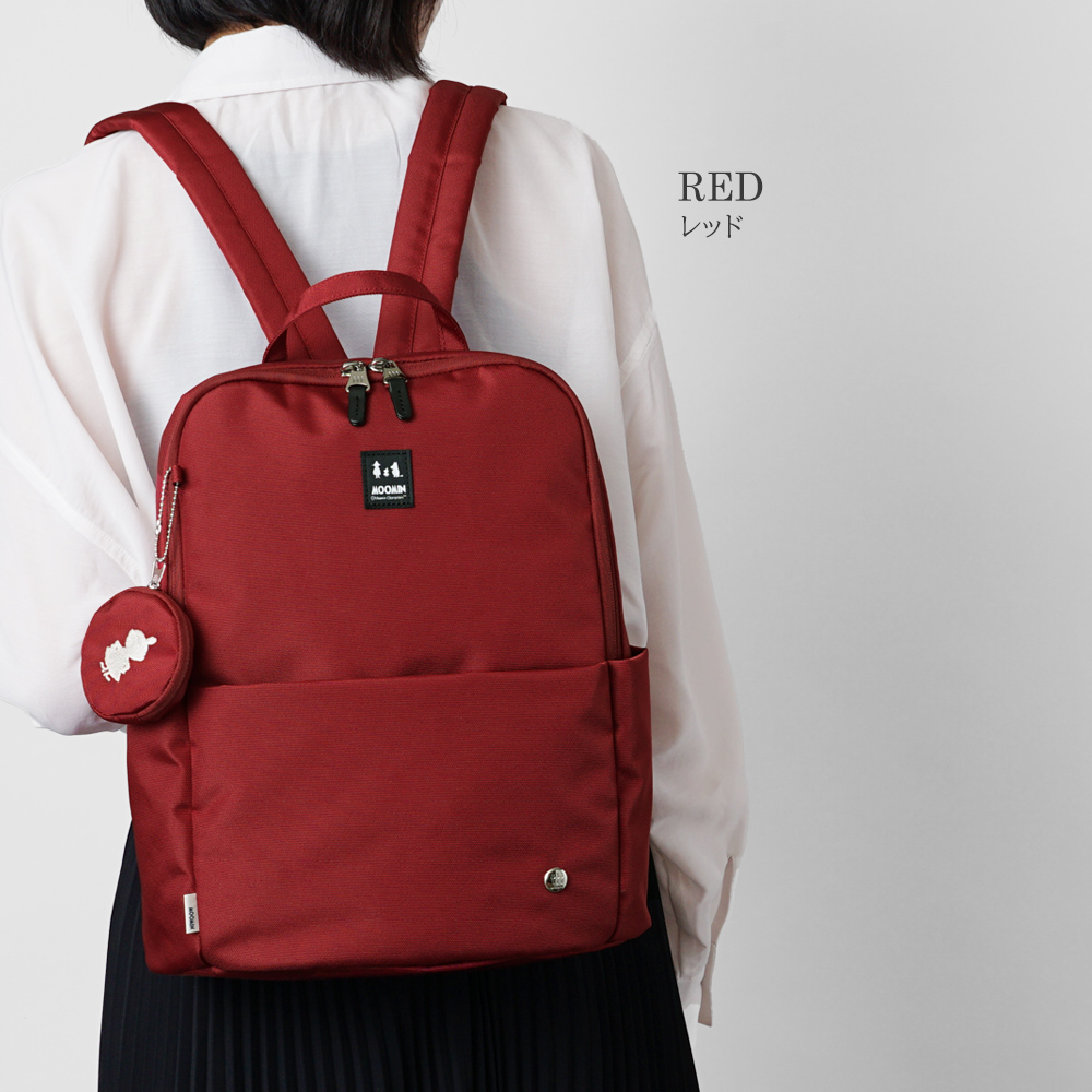 リュックサック ムーミン リトルミイ スナフキン ニョロニョロ シンプル ディバイスポケット 背面ポケット おしゃれ ムーミン デイパック バックパック