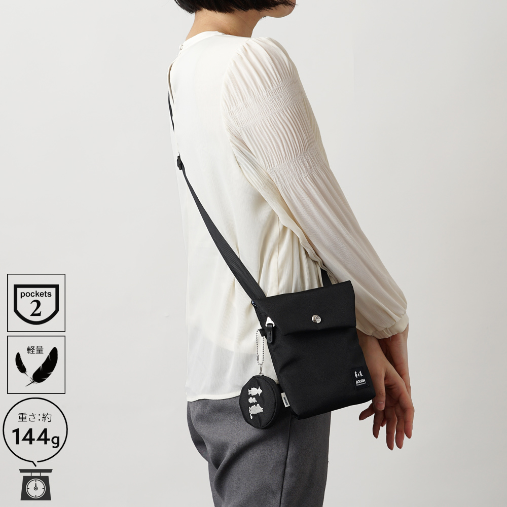 ポシェット スマホショルダー サコッシュ ミニショルダーバッグ タテ型ショルダーバッグ ムーミン MOOMIN リトルミイ スナフキン ニョロニョロ 鞄 バッグ かばん カバン シンプル レディース 綺麗め フォーマル カジュアル