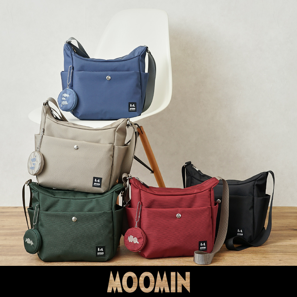 ムーミン リトルミイ 赤 レッド グリーン 緑 スナフキン ショルダーバッグ シンプル おしゃれ フォーマル カジュアル 四角い鞄 スクエア 四角 しかく
