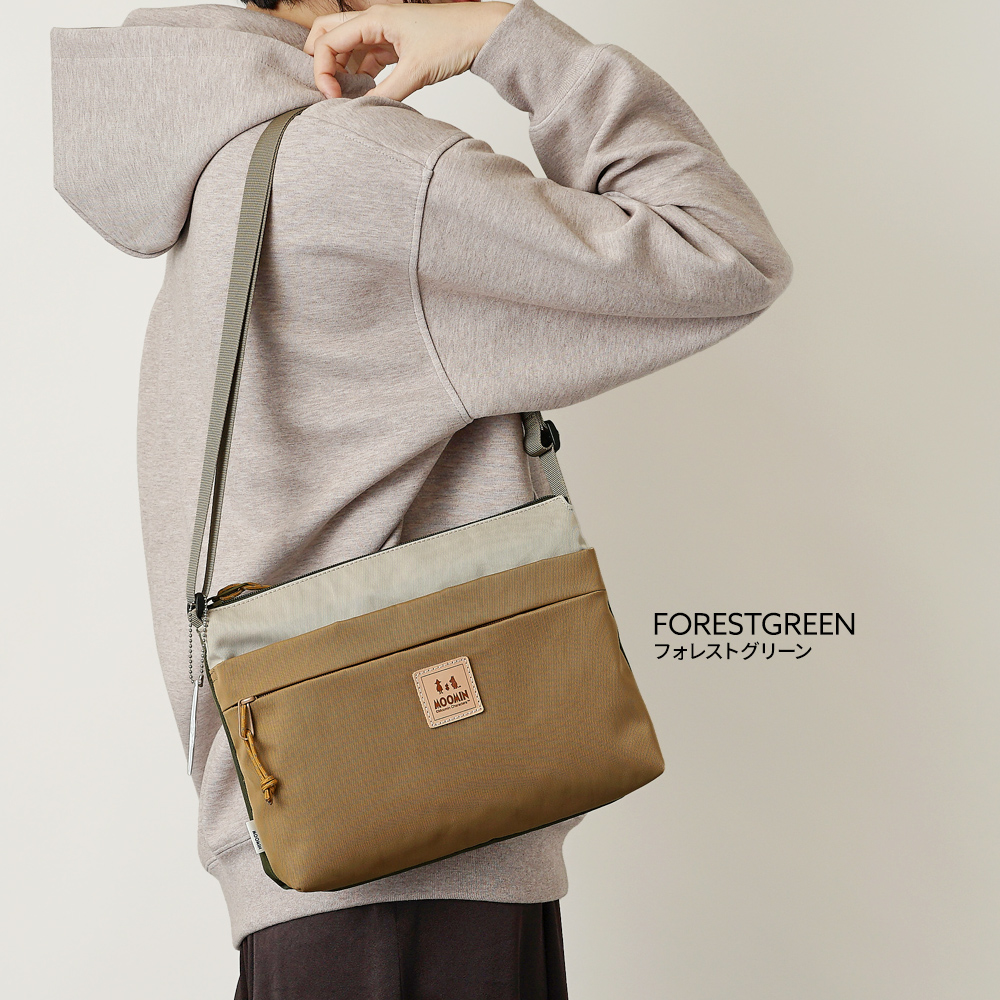 ショルダーバッグ スリム 薄型 カバン バッグ かばん 鞄 ムーミン ミイ リトルミイ スナフキン ニョロニョロ ユニセックス デザイン 北欧デザイン メンズ レディース アウトドア おしゃれ スタイリッシュ おすすめ