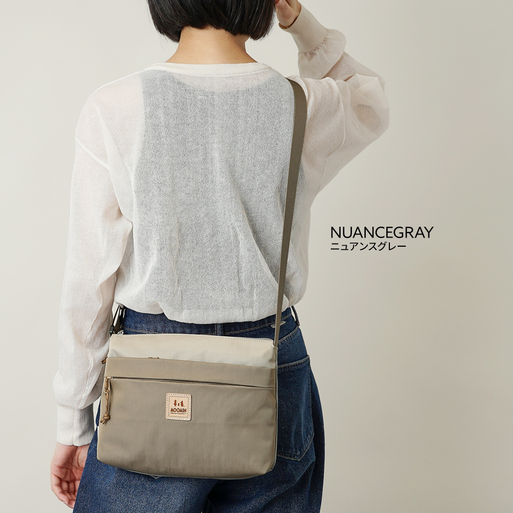 ショルダーバッグ スリム 薄型 カバン バッグ かばん 鞄 ムーミン ミイ リトルミイ スナフキン ニョロニョロ ユニセックス デザイン 北欧デザイン メンズ レディース アウトドア おしゃれ スタイリッシュ おすすめ