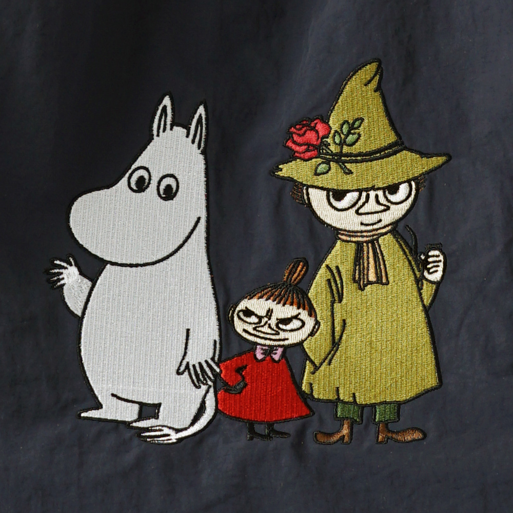 リトルミイ 限定 ムーミン 刺繍 リッチ刺繍 リトルミイ  レッド トートバッグ エコバッグ 超軽量  軽い 撥水 たためる マザーズバッグ