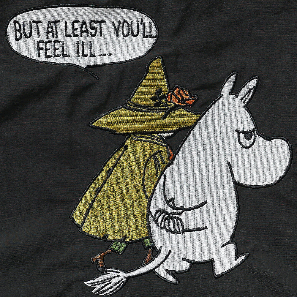 リトルミイ 限定 ムーミン 刺繍 リッチ刺繍 リトルミイ  レッド トートバッグ エコバッグ 超軽量  軽い 撥水 たためる マザーズバッグ