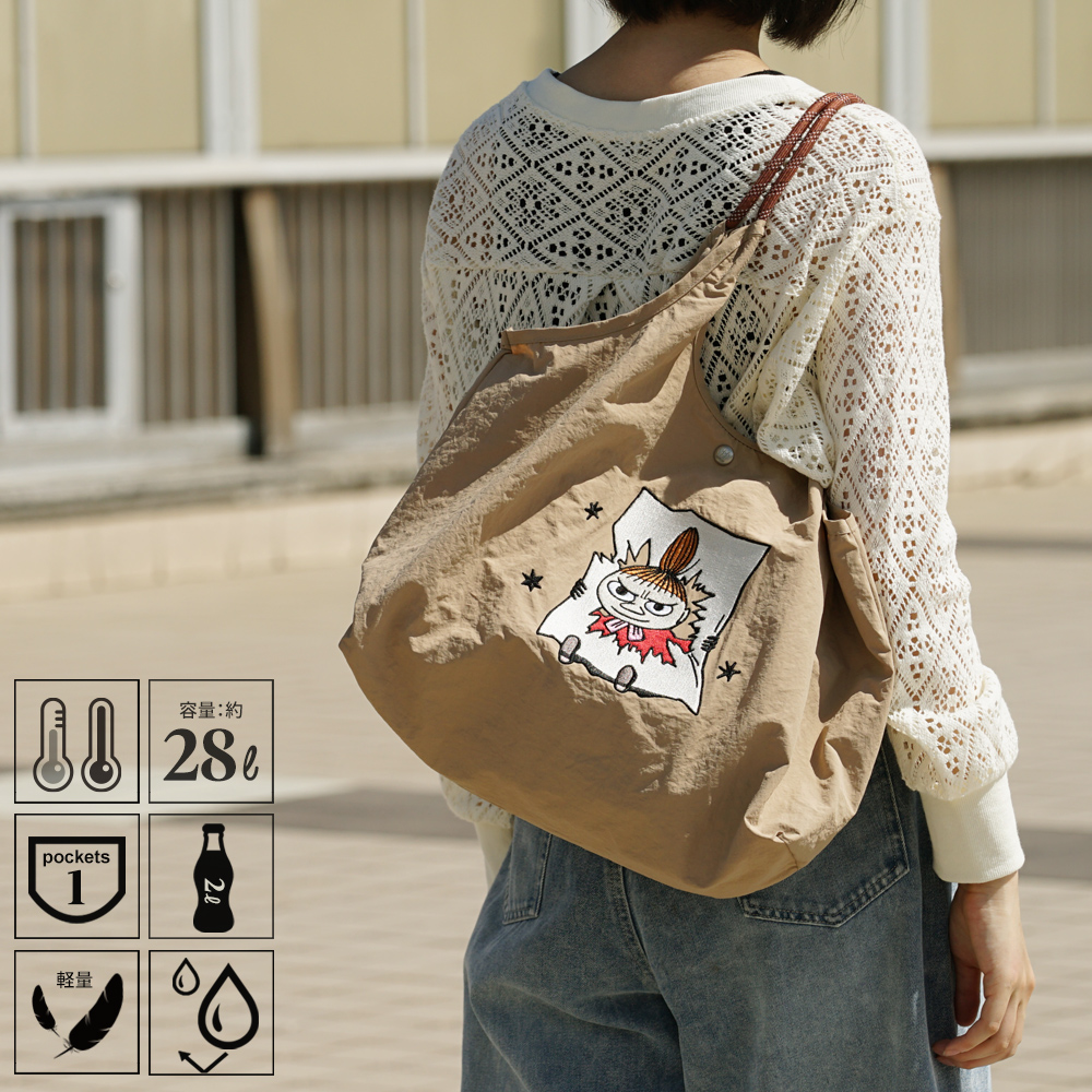 保冷バッグ 保温バッグ ムーミンバッグ リトルミイ トートバッグ 保冷剤 刺繍バッグ スナフキン 北欧ブランド 北欧デザイン たためる 持ち運べる 大容量 大きいサイズト