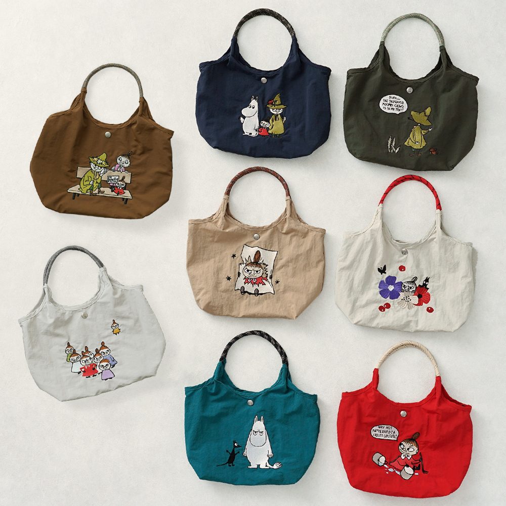 リトルミイ ミムラ姉さん スナフキン ムーミン MOOMIN 刺繍トート ミニトート ランチトート 2wayショルダー