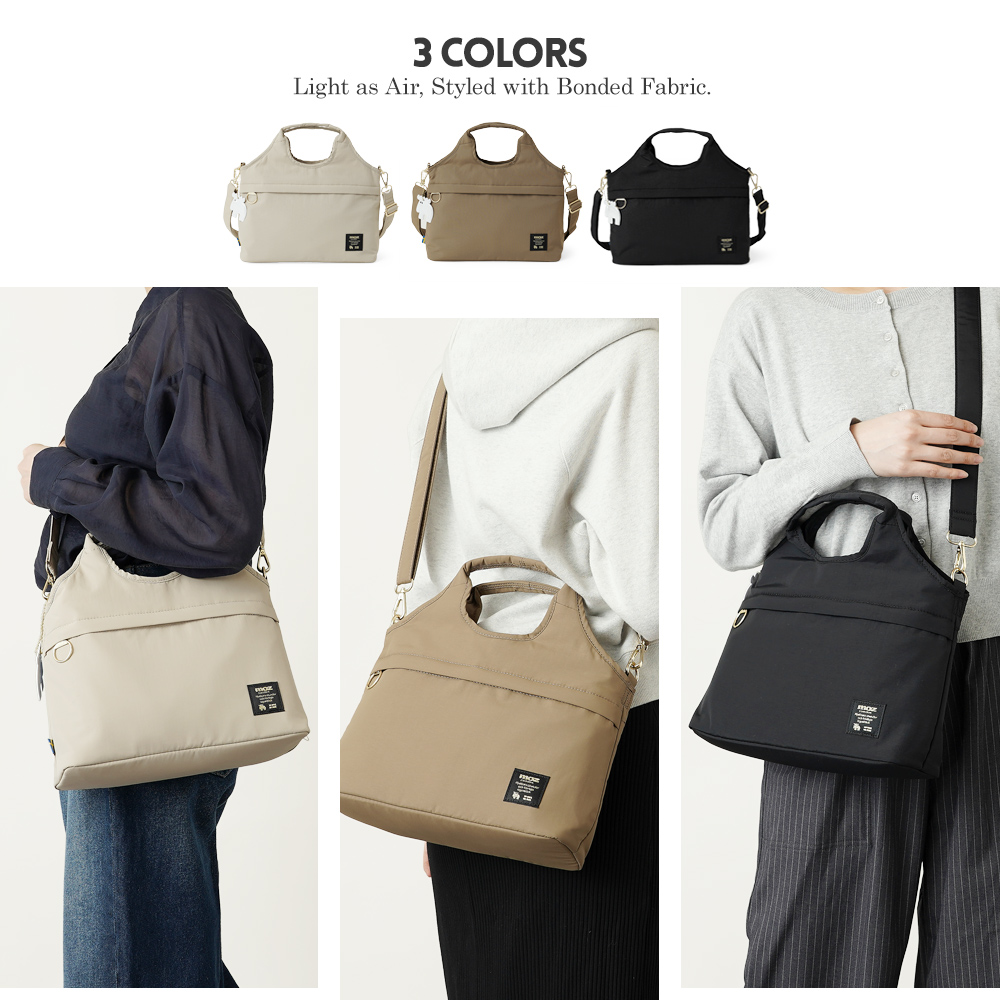 ホーボー ショルダーバッグ 2way ショルダーストラップ付き トートバッグ くり手 超軽量 軽い ボンディング 女性 レディース フェミニン まるっこい 上品 モズ moz mos ヘラジカ エルク