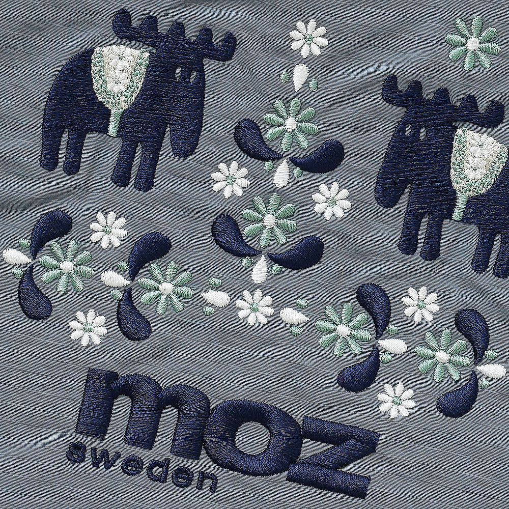 2wayバッグ ショルダーバッグ 刺繍トートバッグ moz mozu mos モズ チロリアン エルク 北欧デザイン 人気 おすすめ 超軽量  軽い 撥水
