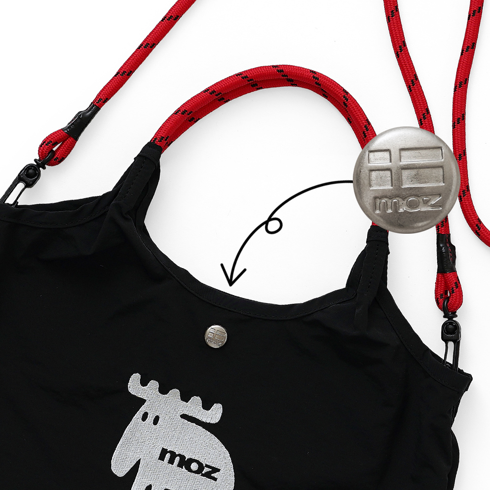 2wayバッグ ショルダーバッグ 刺繍トートバッグ moz mozu mos モズ チロリアン エルク 北欧デザイン 人気 おすすめ 超軽量  軽い 撥水