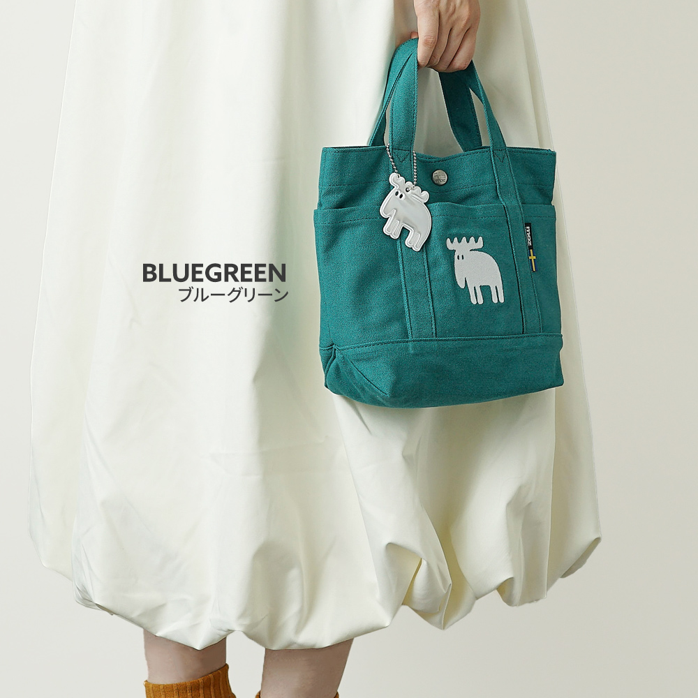 モズ moz mos ミニトート エルクの刺繍 刺繍トート リッチ刺繍 ランチトート