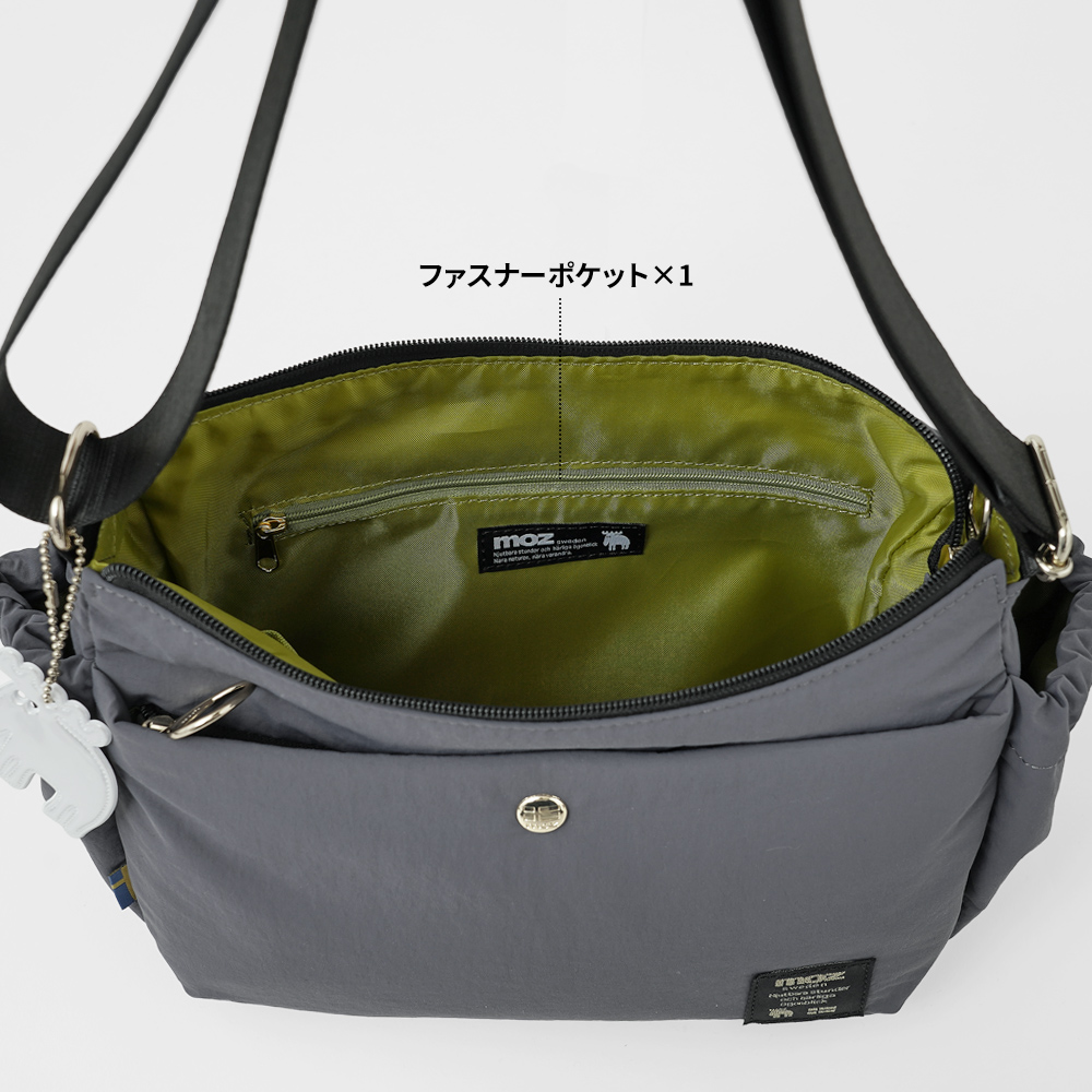 ショルダーバッグ 超軽量 軽い ボンディング 女性 レディース フェミニン まるっこい 上品 モズ