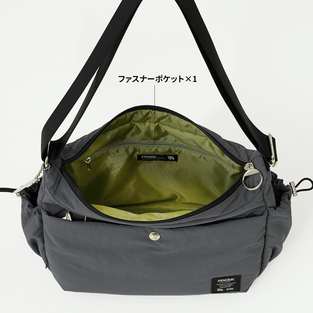 ショルダーバッグ 超軽量 軽い ボンディング 女性 レディース フェミニン まるっこい 上品 モズ