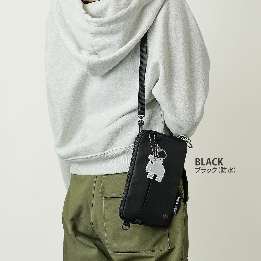 moz mos モズ 北欧デザイン サコッシュ ポシェット ミニ 縦 横 たて 型 よこ ショルダーバッグ シンプル エルク トナカイ 鞄 かばん カバン