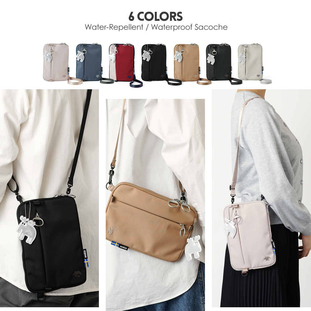 moz mos モズ 北欧デザイン サコッシュ ポシェット ミニ 縦 横 たて 型 よこ ショルダーバッグ シンプル エルク トナカイ 鞄 かばん カバン