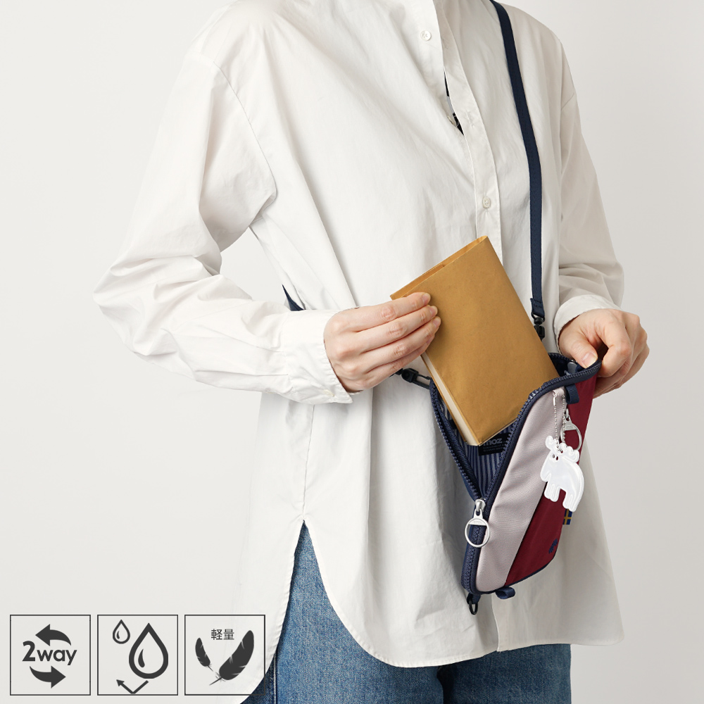 moz mos モズ 北欧デザイン サコッシュ ポシェット ミニ 縦 横 たて 型 よこ ショルダーバッグ シンプル エルク トナカイ 鞄 かばん カバン