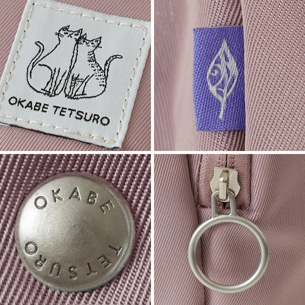 ショルダーバッグ 猫 ねこ ネコ 柄 プリント 人気 おかべてつろう okabetesuro 鞄 バッグ かばん カバン シンプル レディース 綺麗め フォーマル カジュアル