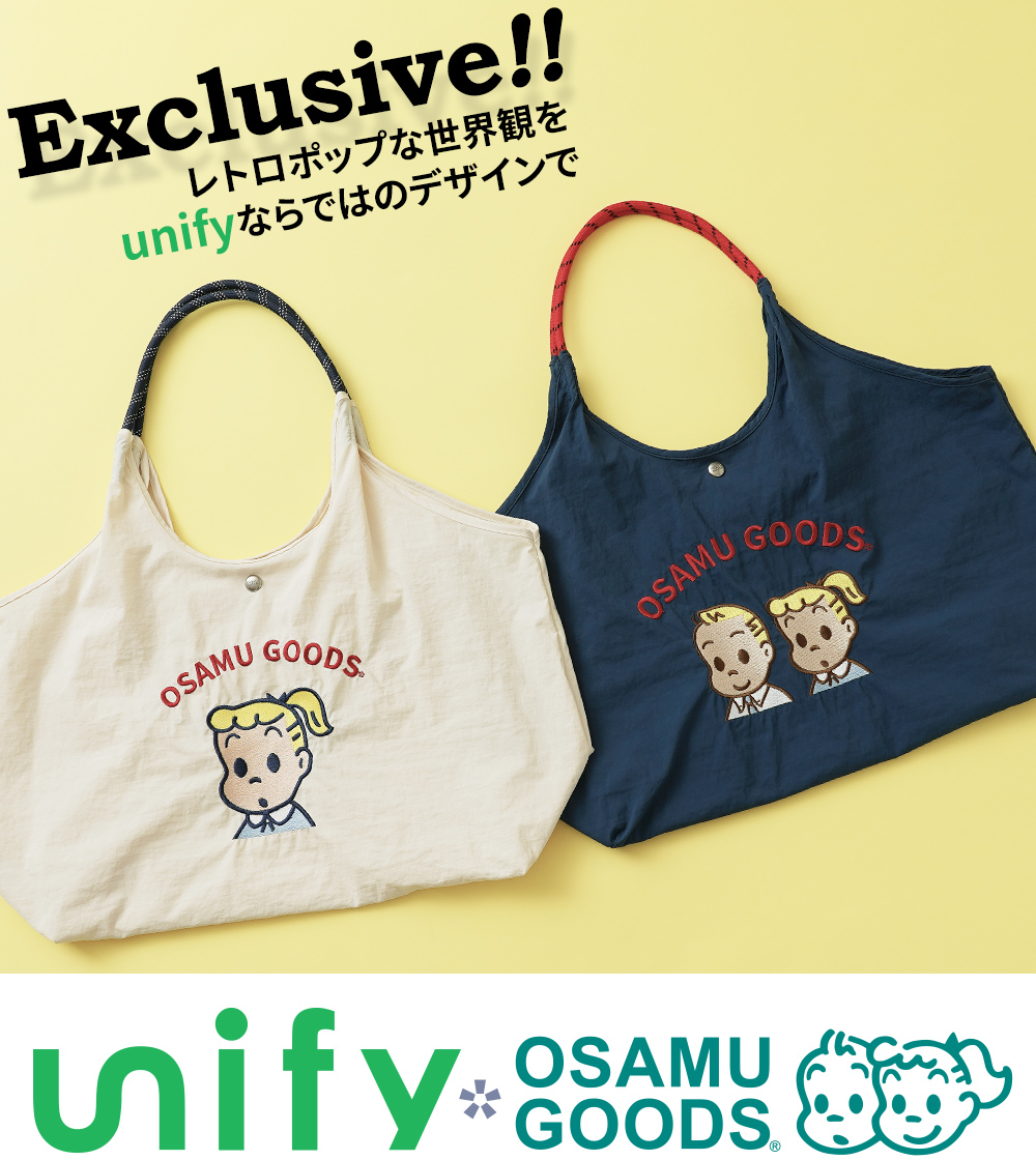 刺繍トートバッグ エコバッグ オサムグッズ ジル ジャック osamu goods 超軽量  軽い 撥水 たためる マザーズバッグ