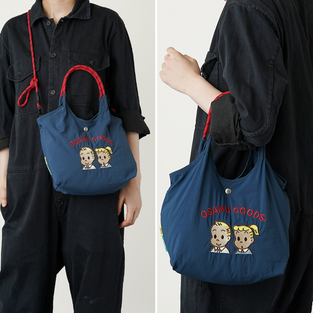 2wayバッグ ショルダーバッグ 刺繍トートバッグ オサムグッズ ジル ジャック 男の子 女の子 osamugoods jill jack 人気 おすすめ 超軽量 軽い 撥水