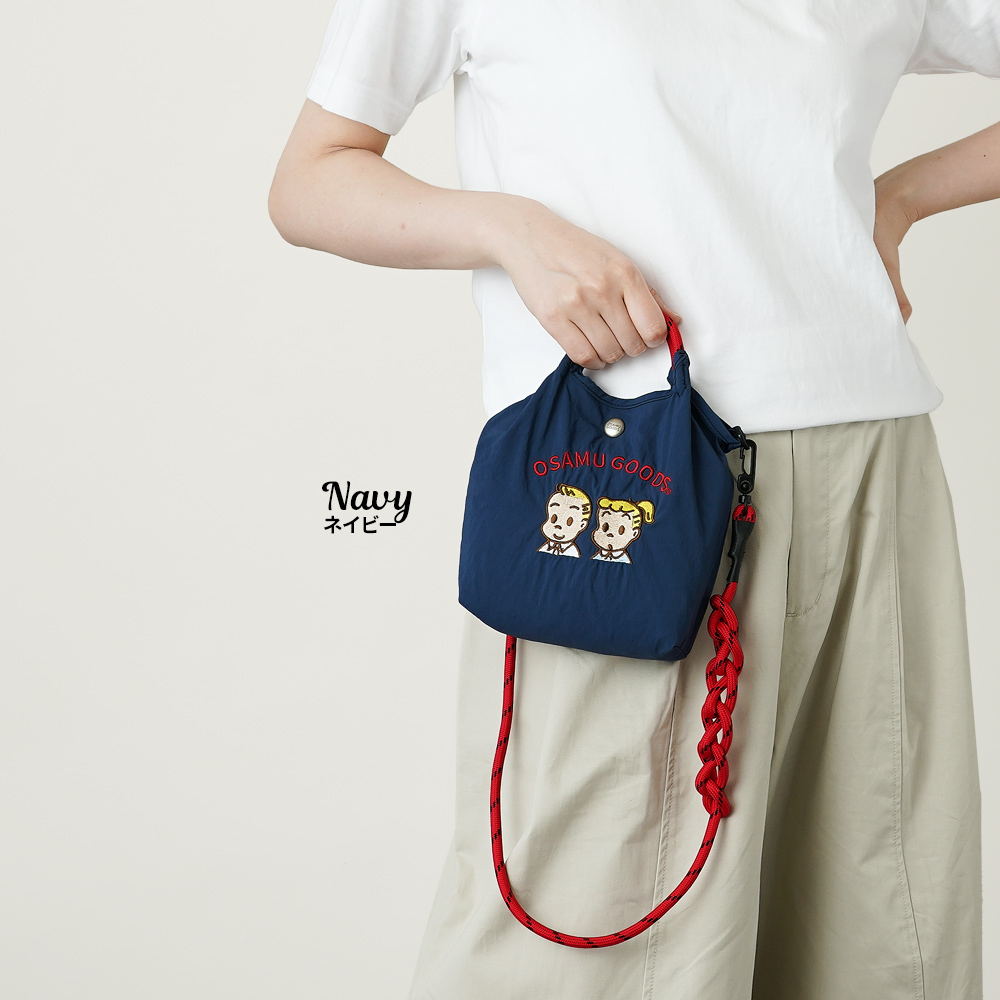 サコッシュ ポシェット ミニショルダー 2wayバッグ ショルダーバッグ 刺繍トートバッグ オサムグッズ ジル ジャック 男の子 女の子 osamugoods jill jack 超軽量  軽い 撥水