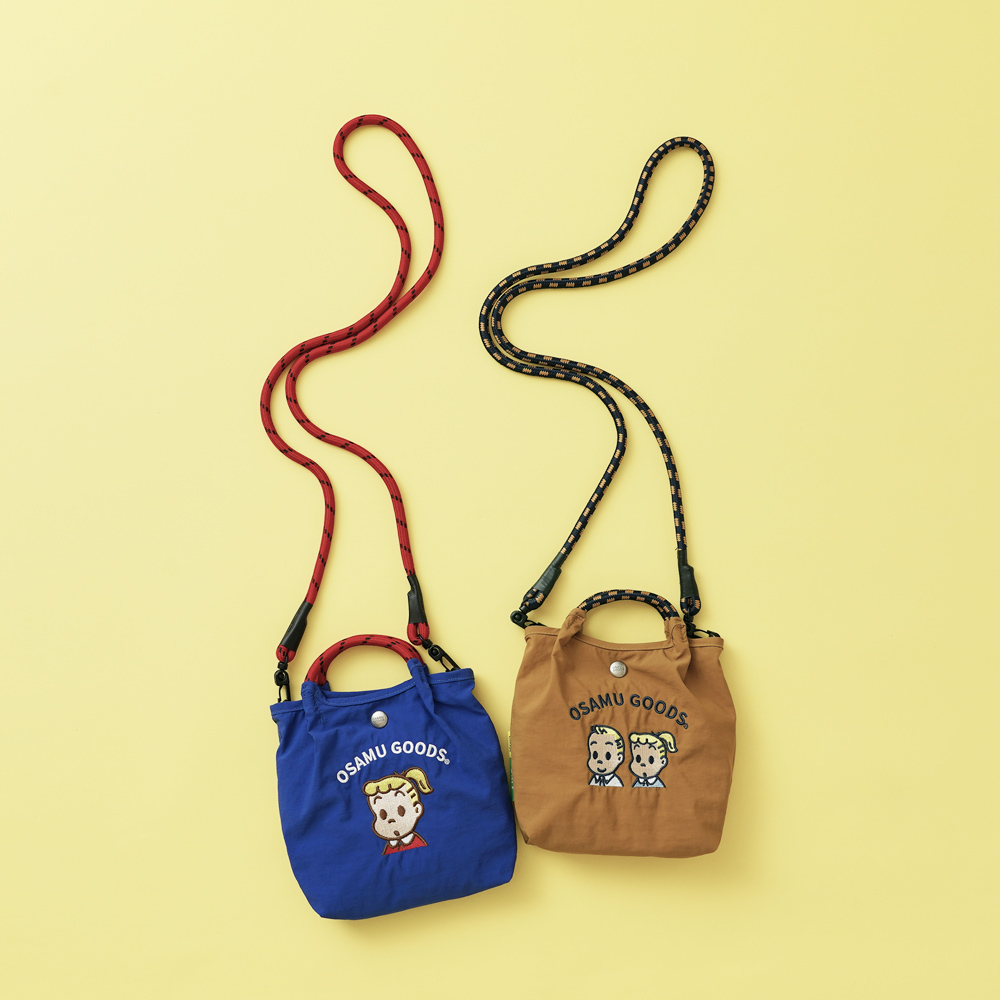 サコッシュ ポシェット ミニショルダー 2wayバッグ ショルダーバッグ 刺繍トートバッグ オサムグッズ ジル ジャック 男の子 女の子 osamugoods jill jack 超軽量  軽い 撥水
