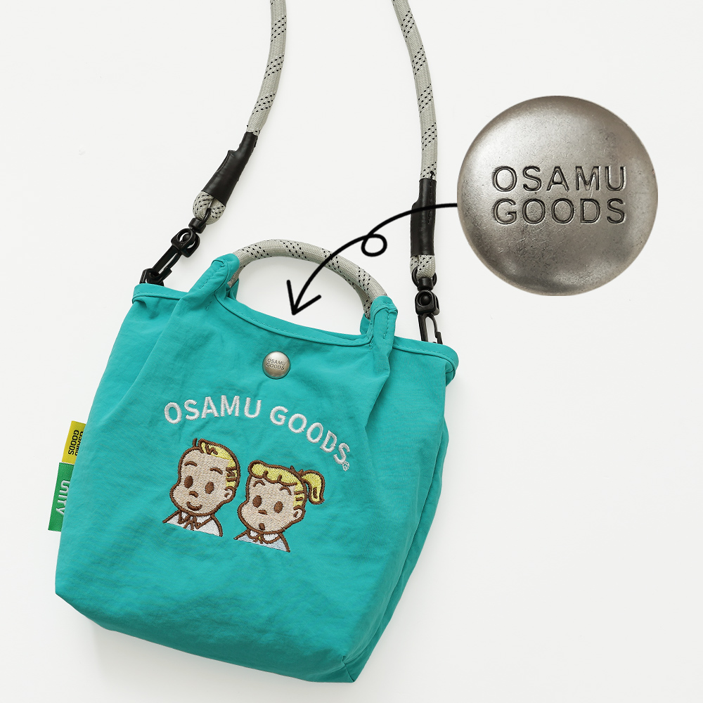 サコッシュ ポシェット ミニショルダー 2wayバッグ ショルダーバッグ 刺繍トートバッグ オサムグッズ ジル ジャック 男の子 女の子 osamugoods jill jack 超軽量  軽い 撥水