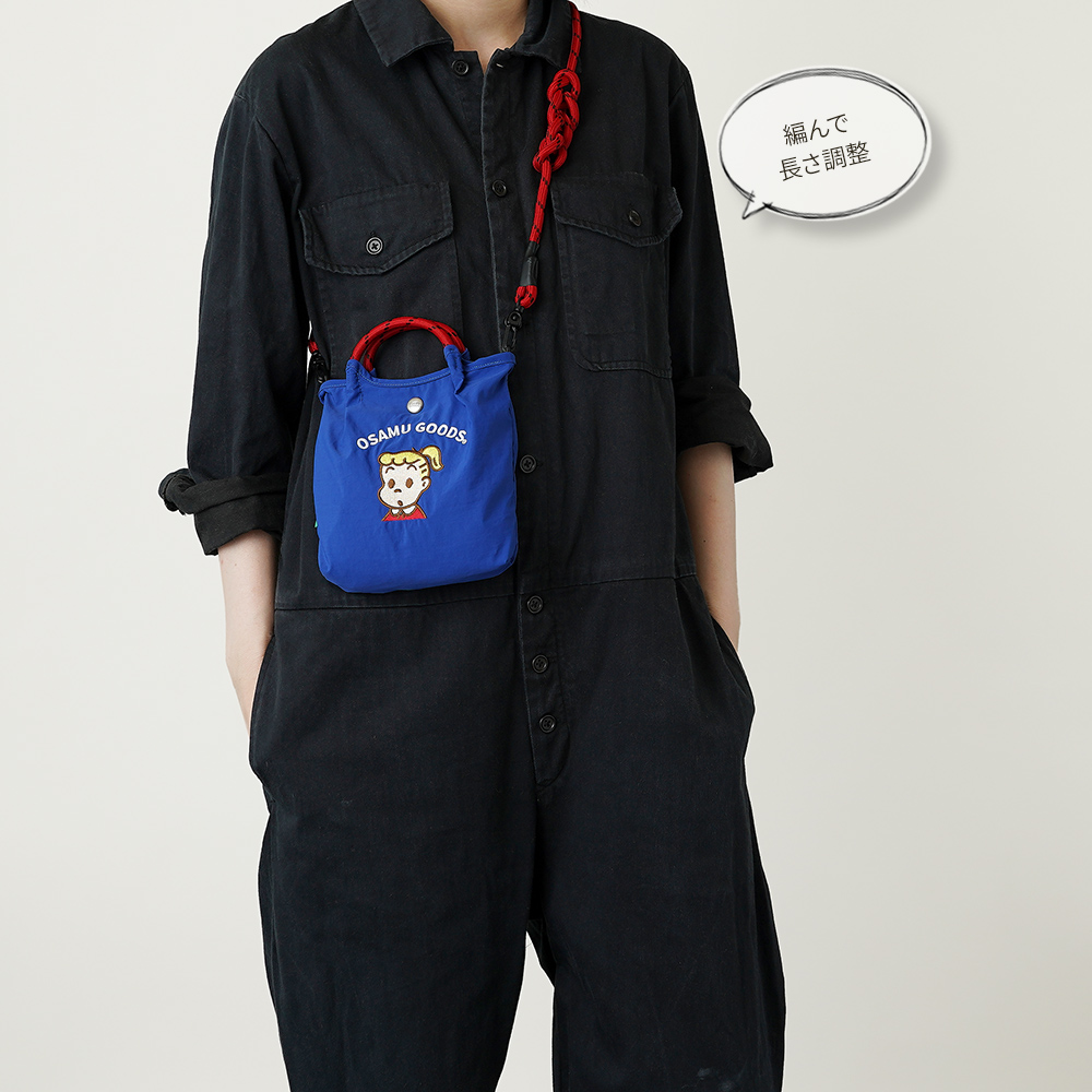 サコッシュ ポシェット ミニショルダー 2wayバッグ ショルダーバッグ 刺繍トートバッグ オサムグッズ ジル ジャック 男の子 女の子 osamugoods jill jack 超軽量  軽い 撥水