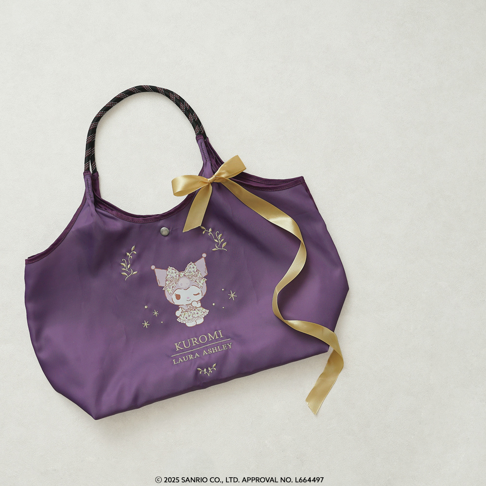 サンリオ イギリス ボタニカル 花柄 キティちゃん クロミ マイメロ シナモンロール トートバッグ エコバッグ 軽量 超軽量 かわいい スタイリッシュ 軽い たためる マザーズバッグ クリスマスプレゼント