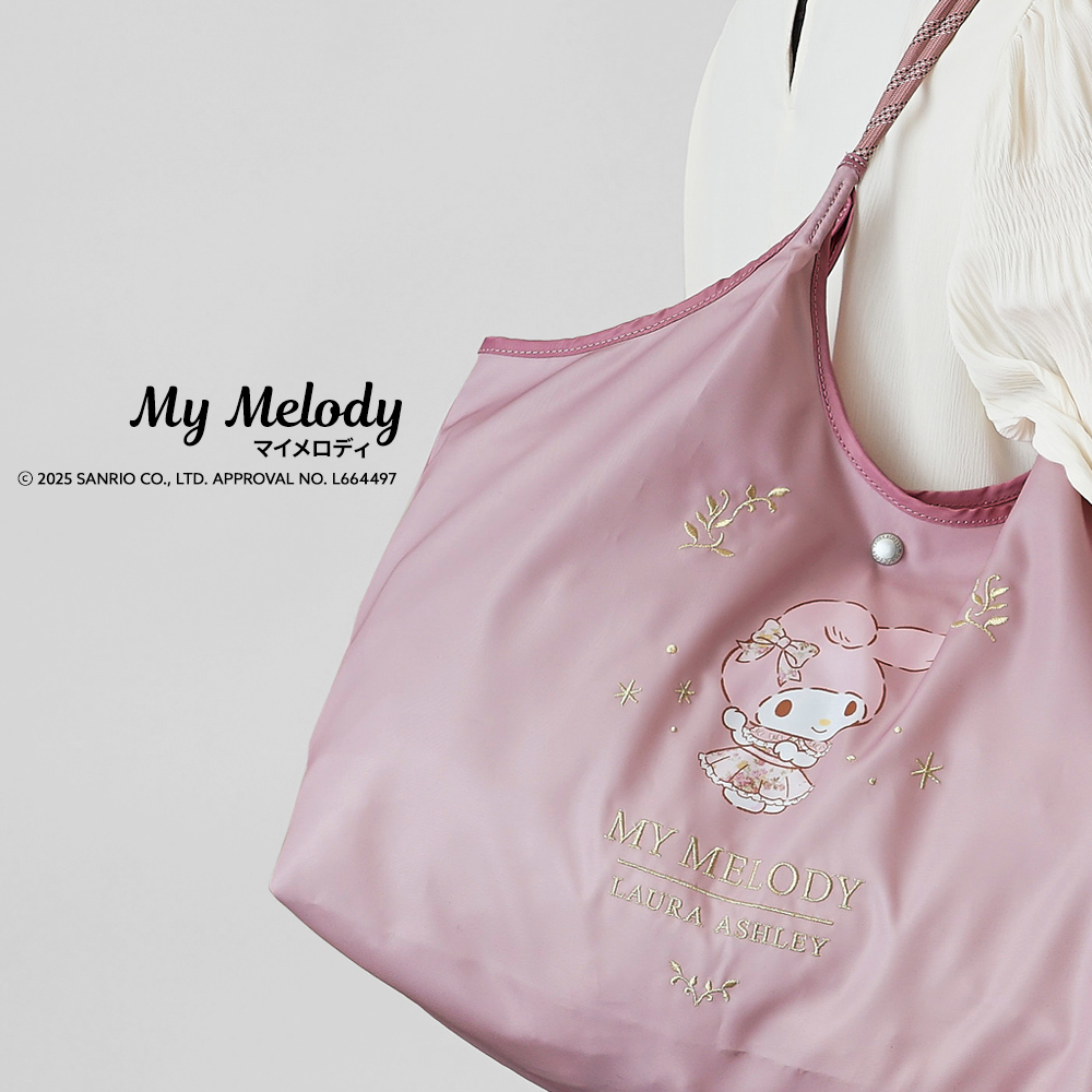 サンリオ イギリス ボタニカル 花柄 キティちゃん クロミ マイメロ シナモンロール トートバッグ エコバッグ 軽量 超軽量 かわいい スタイリッシュ 軽い たためる マザーズバッグ クリスマスプレゼント