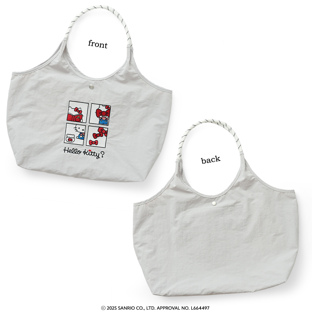 刺繍トートバッグ エコバッグ サンリオ sanrio クロミ シナモロール キティ ハローキティ キティちゃん シナモン 超軽量  軽い 撥水 たためる マザーズバッグ