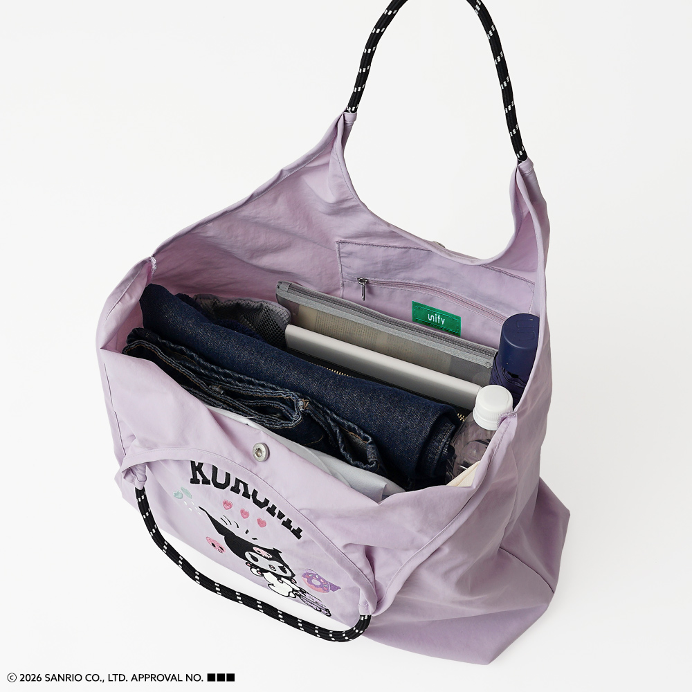 刺繍トートバッグ エコバッグ サンリオ sanrio クロミ シナモロール キティ ハローキティ キティちゃん シナモン 超軽量  軽い 撥水 たためる マザーズバッグ