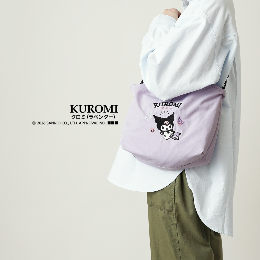 2wayバッグ ショルダーバッグ 刺繍トートバッグ サンリオ sanrio クロミ シナモロール キティ ハローキティ キティちゃん シナモン 超軽量  軽い 撥水