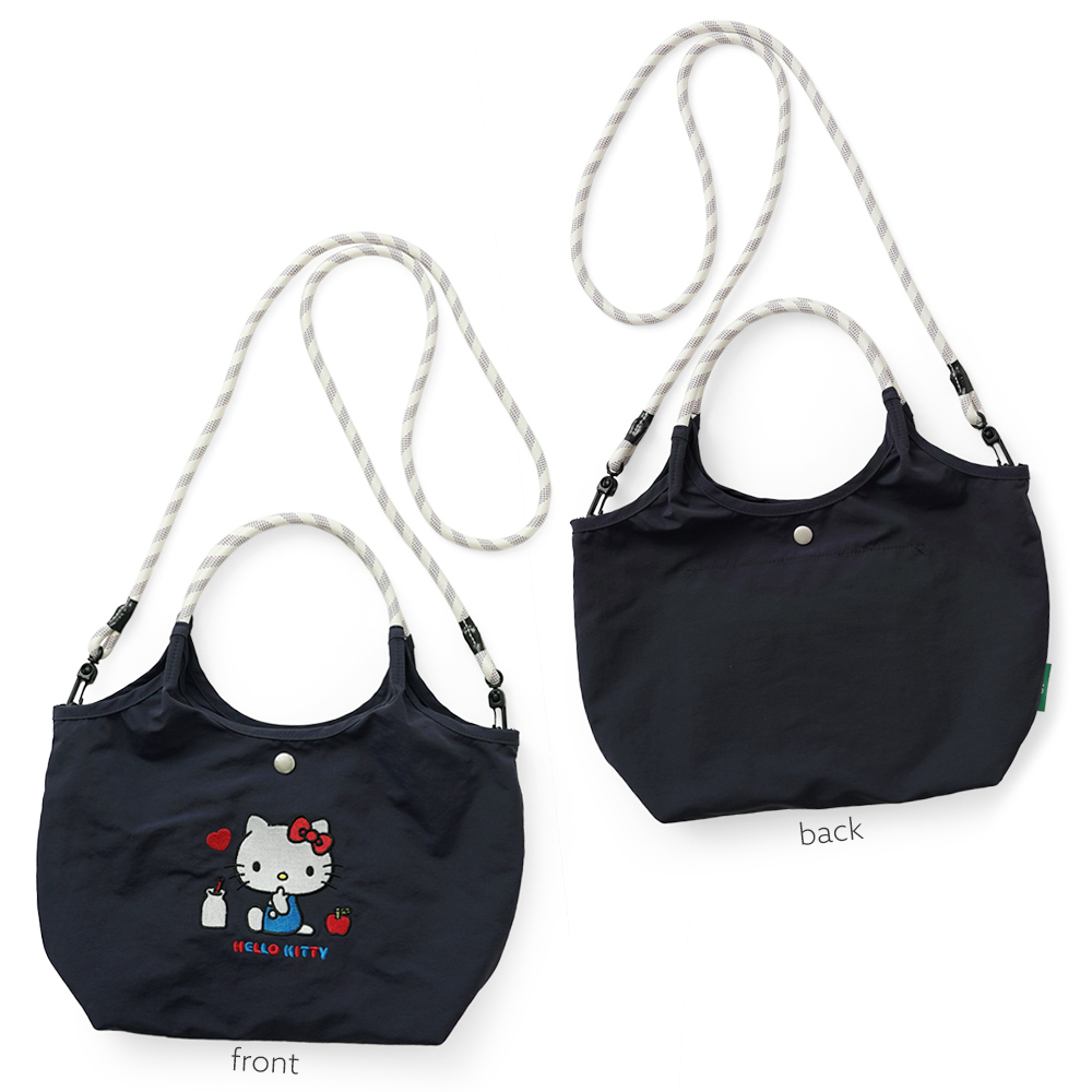 2wayバッグ ショルダーバッグ 刺繍トートバッグ サンリオ sanrio クロミ シナモロール キティ ハローキティ キティちゃん シナモン 超軽量  軽い 撥水