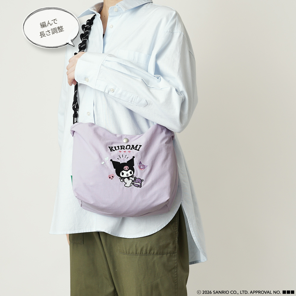 2wayバッグ ショルダーバッグ 刺繍トートバッグ サンリオ sanrio クロミ シナモロール キティ ハローキティ キティちゃん シナモン 超軽量  軽い 撥水