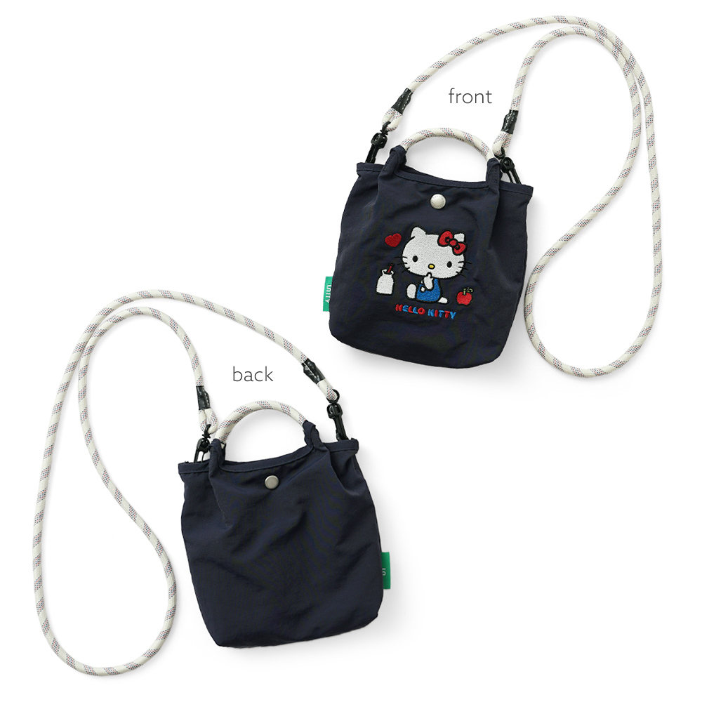 サコッシュ ポシェット ミニショルダー 2wayバッグ ショルダーバッグ 刺繍トートバッグ サンリオ sanrio クロミ シナモロール キティ ハローキティ キティちゃん シナモン 超軽量  軽い 撥水