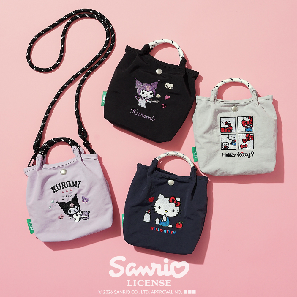 サコッシュ ポシェット ミニショルダー 2wayバッグ ショルダーバッグ 刺繍トートバッグ サンリオ sanrio クロミ シナモロール キティ ハローキティ キティちゃん シナモン 超軽量  軽い 撥水
