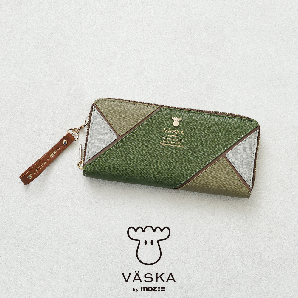 VASKAbymoz ヴェスカ べスカ ヘラジカ エルク トナカイ 北欧デザイン お財布 長財布 財布 札束 スタイリッシュ おしゃれ